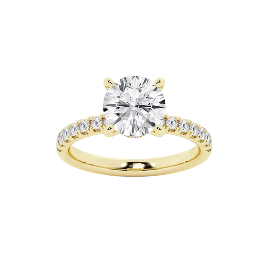 5 1/2CTW (5CT RD CTR) Hidden Halo Engagement Ring