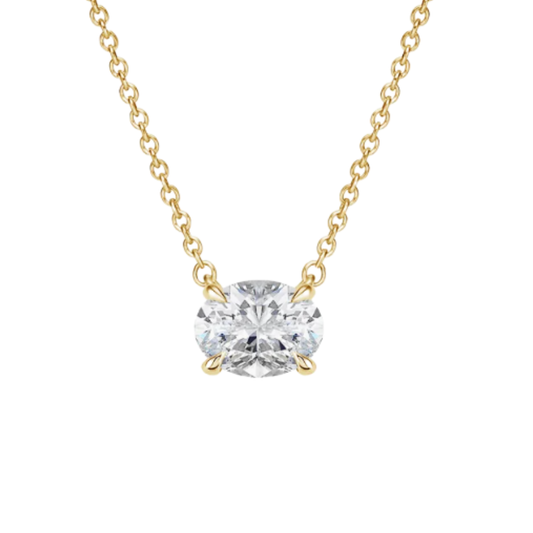 2CT Oval Solitaire Pendant