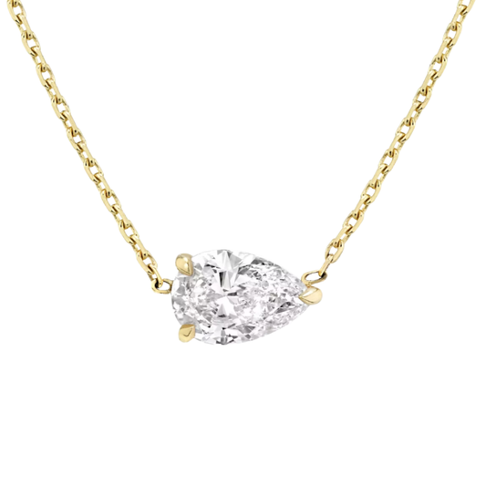 2CT Pear Solitaire Pendant