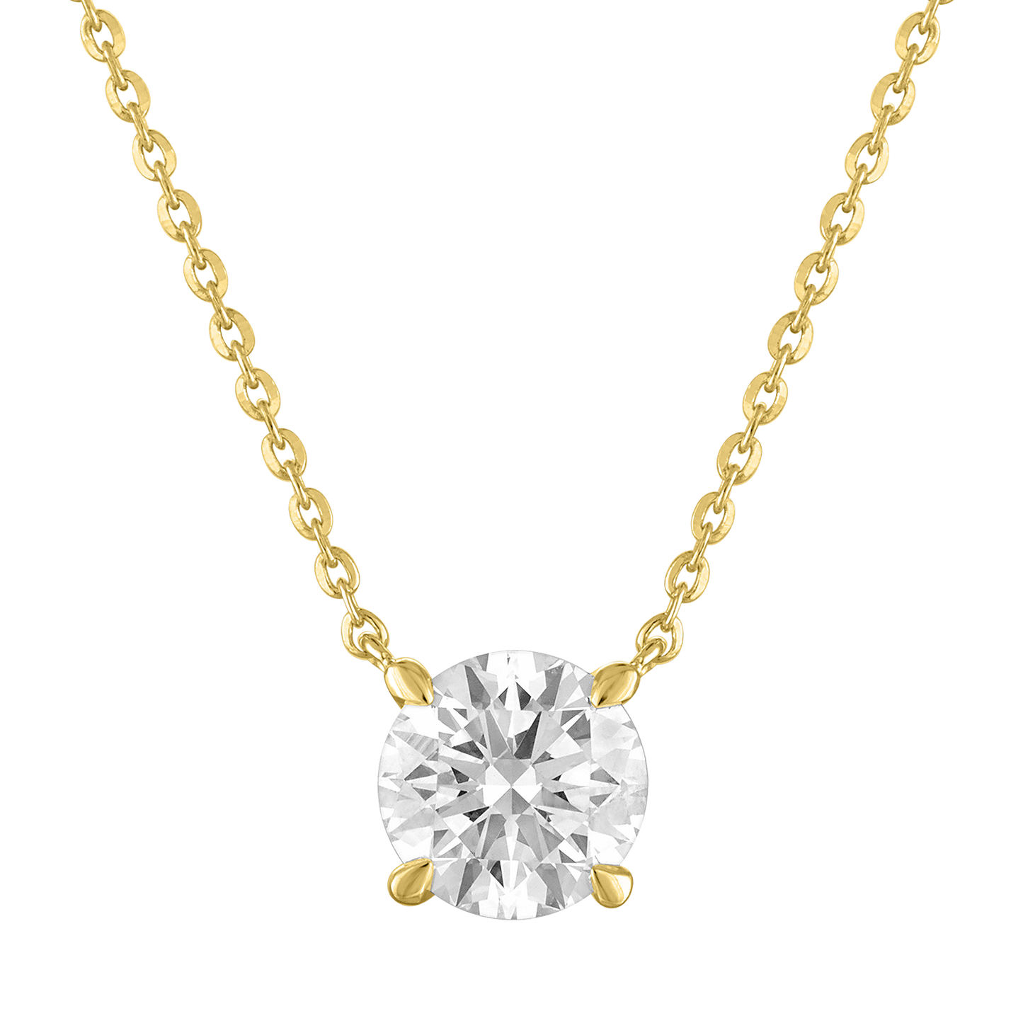 1 1/2CT Round Solitaire Pendant