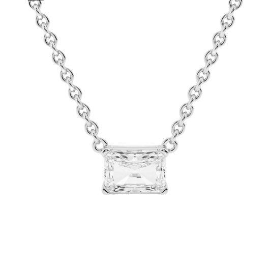 2CT Radiant Solitaire Pendant