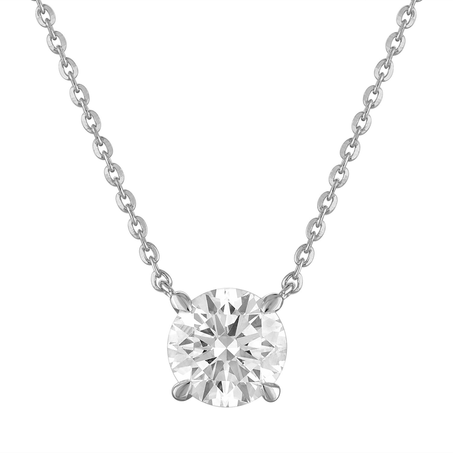 1CT Round Solitaire Pendant